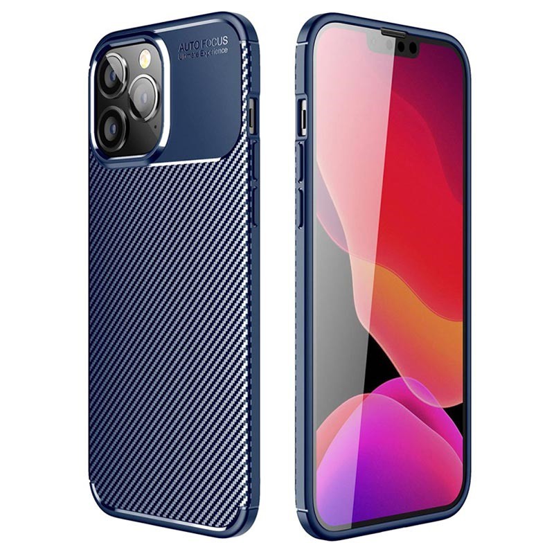 Θήκη Ancus AutoFocus Carbon Fiber για Apple iPhone 14 Pro Μπλε | Θήκες - shopin.gr