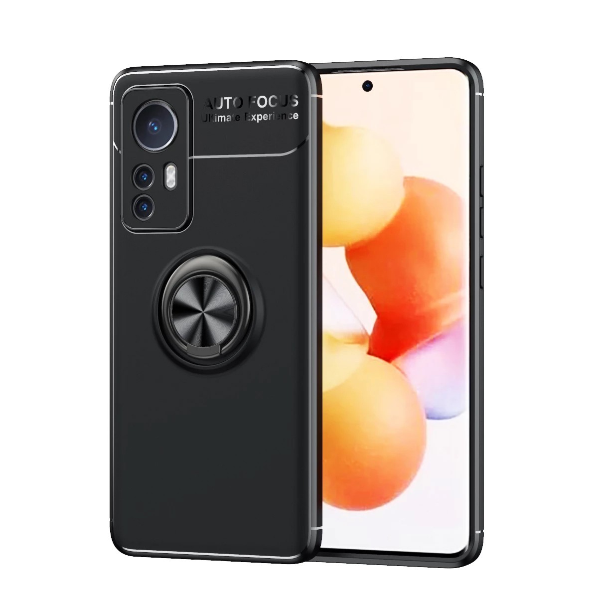 Θήκη Ancus Autofocus Shockproof με Ring Holder για Xiaomi 12 Lite Μαύρη | Θήκες - shopin.gr