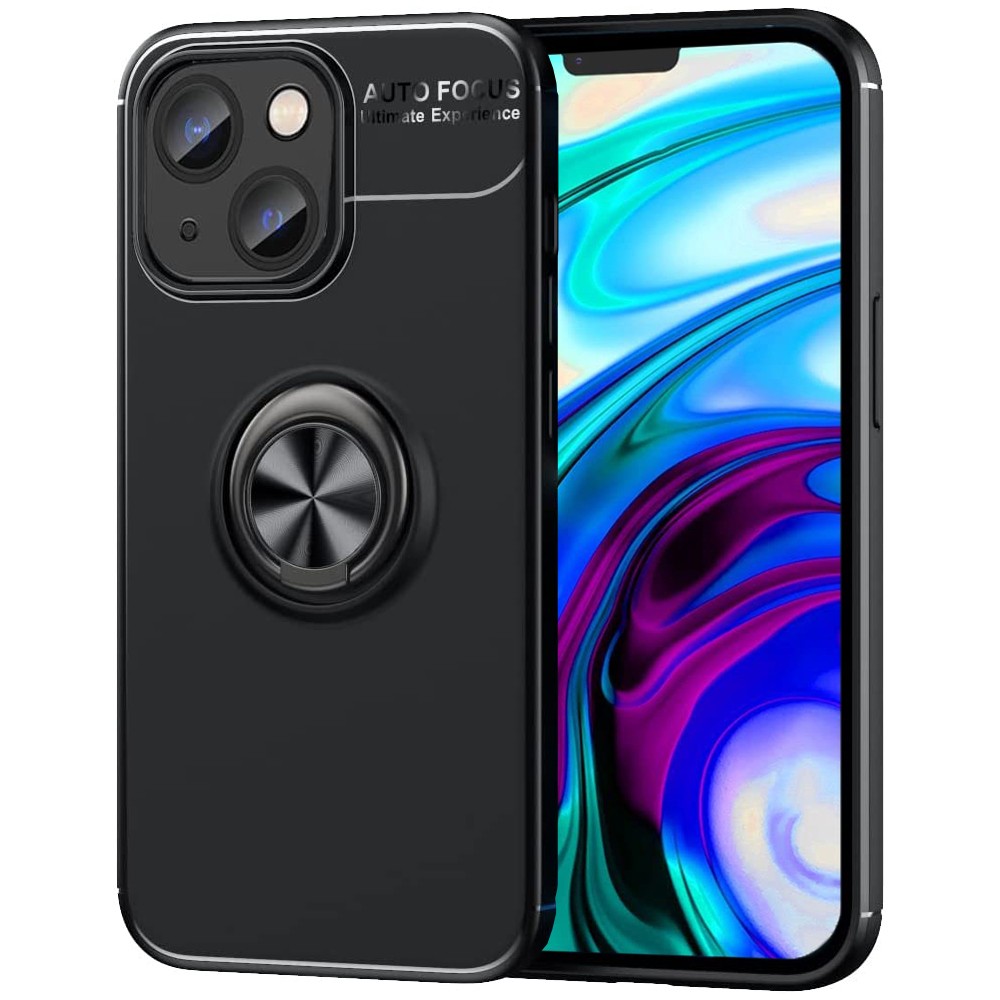 Θήκη Ancus AutoFocus Shockproof με Ring Holder για Apple iPhone 14 Plus Μαύρη | Θήκες - shopin.gr
