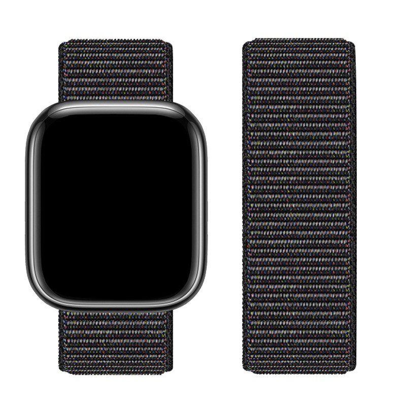 Watchband Hoco WA02 38/40/41mm από Nylon για Apple Watch series 1/2/3/4/5/6/7/8/SE Μαύρο | Αξεσουάρ Wearables - shopin.gr