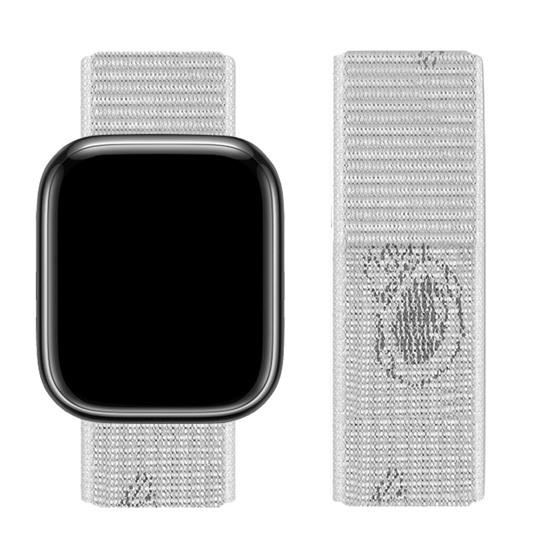 Watchband Hoco WA02 38/40/41mm από Nylon για Apple Watch series 1/2/3/4/5/6/7/8/SE Space White | Αξεσουάρ Wearables - shopin.gr