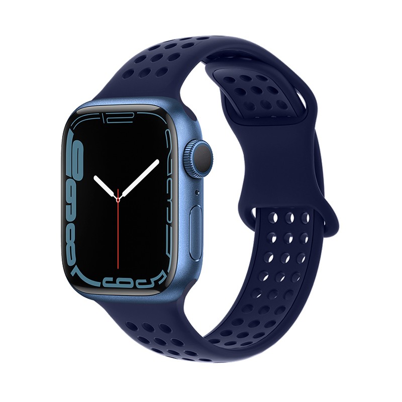 Watchband Hoco WA08 Flexible Honeycomb 38/40/41mm για Apple Watch 1/2/3/4/5/6/7/8/SE Evening Blue Silicon Band | Αξεσουάρ Wearables - shopin.gr