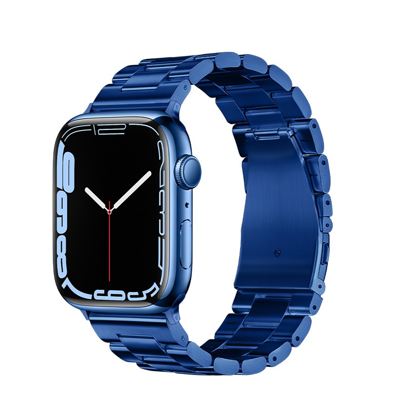 Watchband Hoco WA10 Grand series 38/40/41mm για Apple Watch 1/2/3/4/5/6/7/8/SE Stainless Steel Μπλε | Αξεσουάρ Wearables - shopin.gr