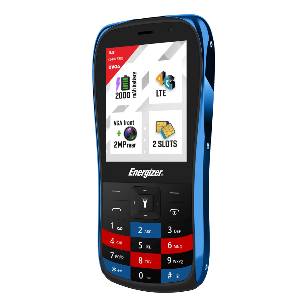 Energizer E284S 64MB/128GB Dual Sim 2000mAh 4G 2.8" Μαύρο | Κινητά απλής χρήσης - shopin.gr