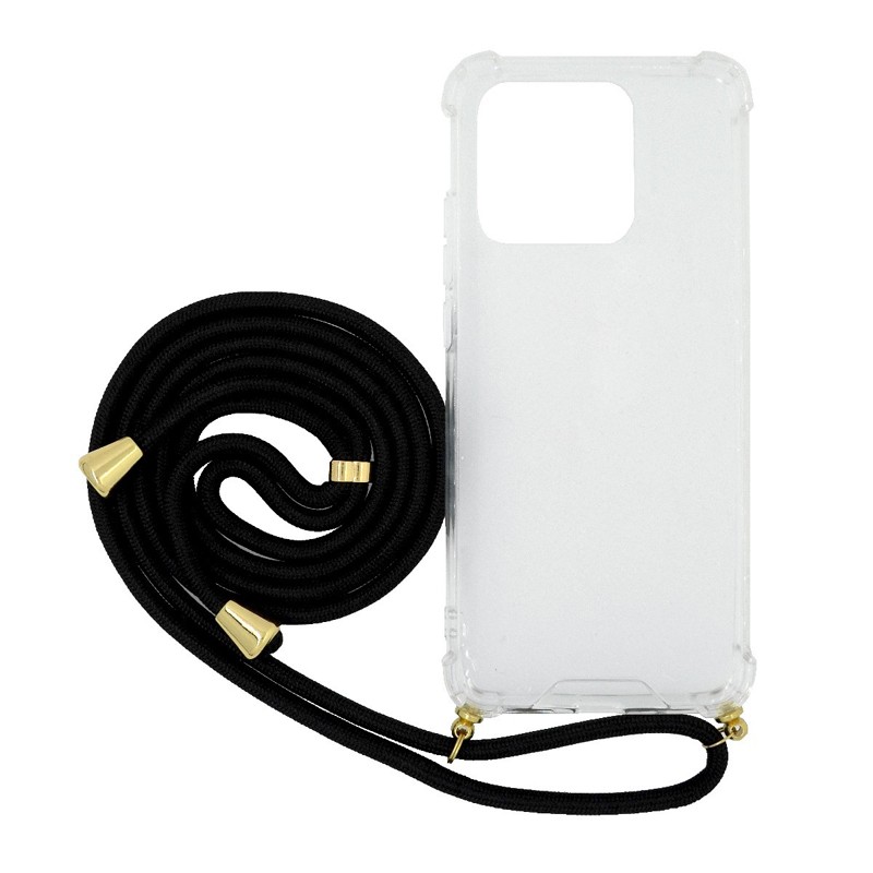 Θήκη Ancus Crossbody για Xiaomi Redmi 10A με Κορδόνι Μαύρo | Θήκες - shopin.gr