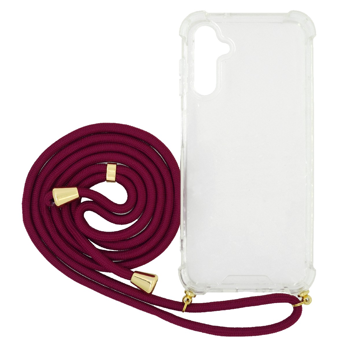 Θήκη Ancus Crossbody για Samsung A14 A146B A145F με Κορδόνι Μπορντώ | Θήκες - shopin.gr