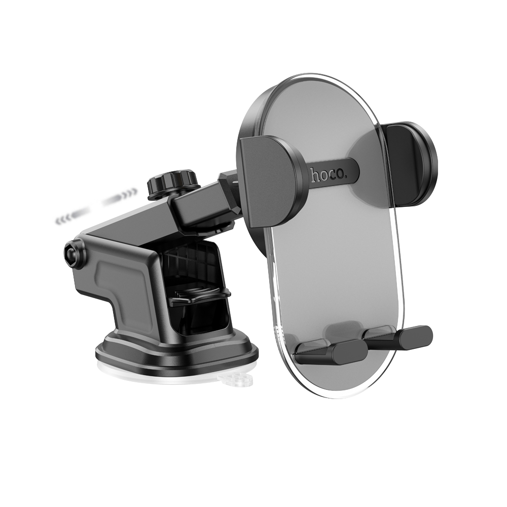 Βάση Στήριξης Αυτοκινήτου Hoco H3 Shiny με Επεκτεινόμενο Βραχίονα Γκρι 4.5"-7" | Βάσεις Στήριξης - shopin.gr