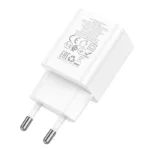 Φορτιστής Ταξιδίου Mini Hoco N28 Founder PD20W QC3.0A με 2 Εξόδους Φόρτισης 1xUSB-A και 1xUSB-C Λευκός | Φορτιστές - shopin.gr
