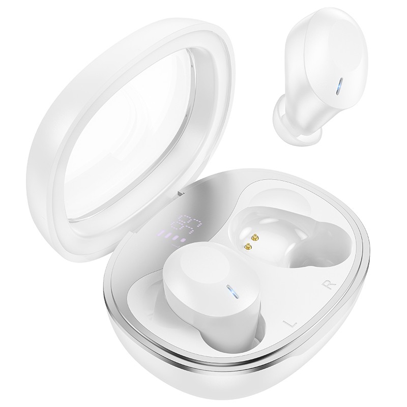 Wireless Hands Free Hoco EQ3 Smart TWS V5.3 με Πλήκτρο Ελέγχου Συμβατό με Siri και 7h Ώρες Λειτουργίας Λευκά | Bluetooth - shopin.gr