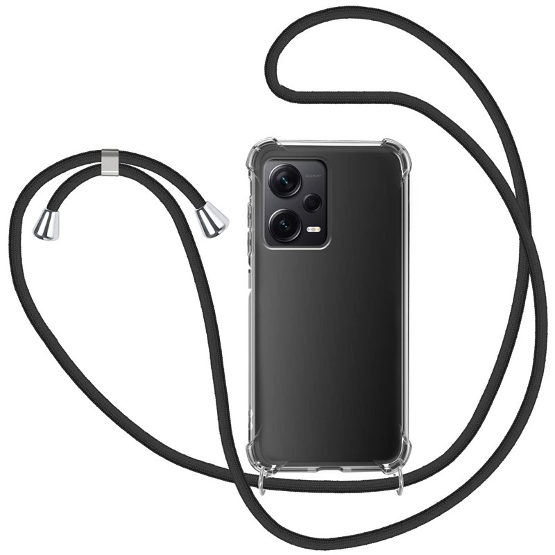 Θήκη Ancus Crossbody για Xiaomi Redmi Note 12 Pro+ με Κορδόνι Μαύρο | Θήκες - shopin.gr