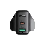 Φορτιστής Ταξιδίου Acefast A8 Fast Charging USB-C PD32W USB-A Μαύρος με UK Plug | Φορτιστές - shopin.gr