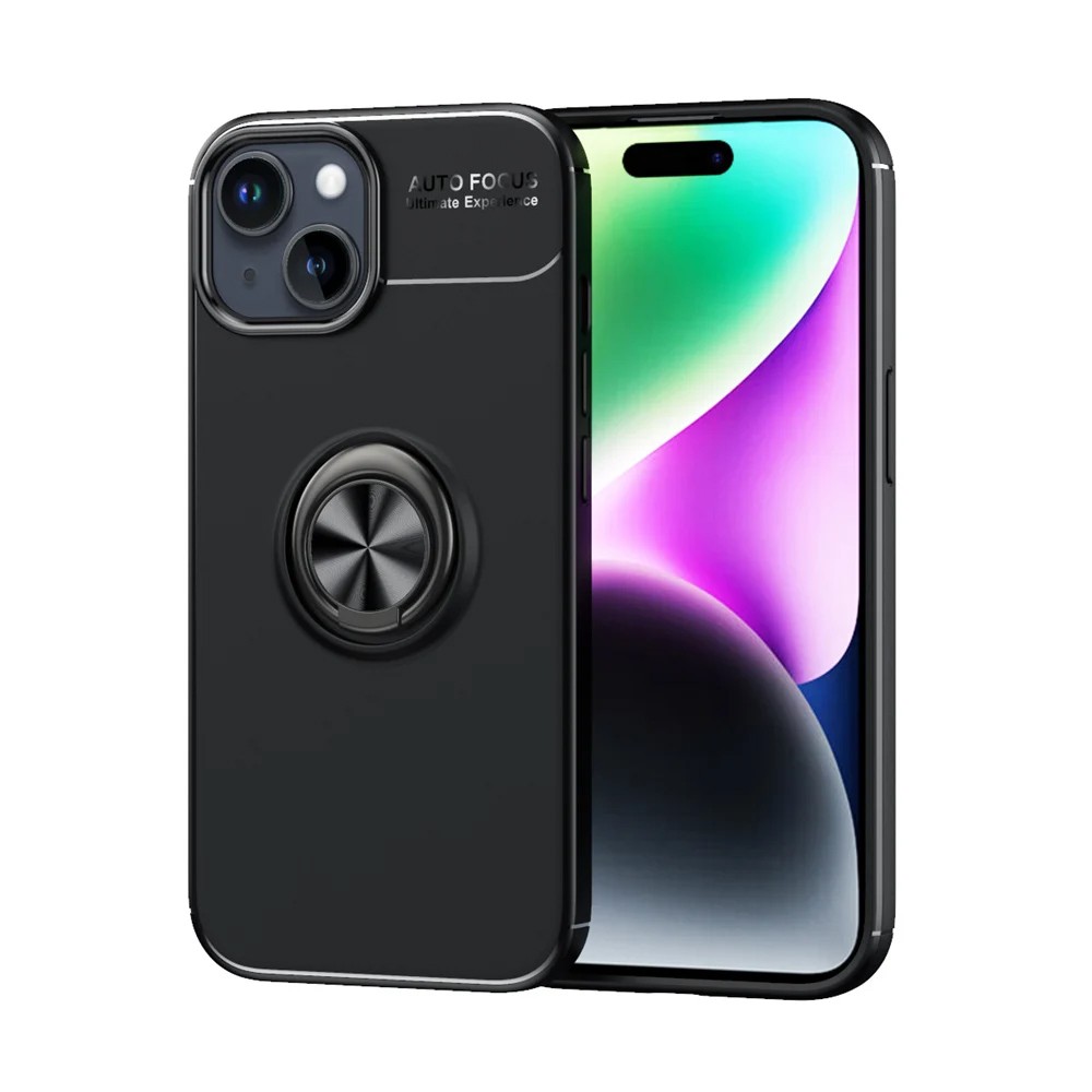 Θήκη Ancus AutoFocus Shock Proof με Ring Holder για Apple iPhone 15 Plus Μαύρη | Θήκες - shopin.gr