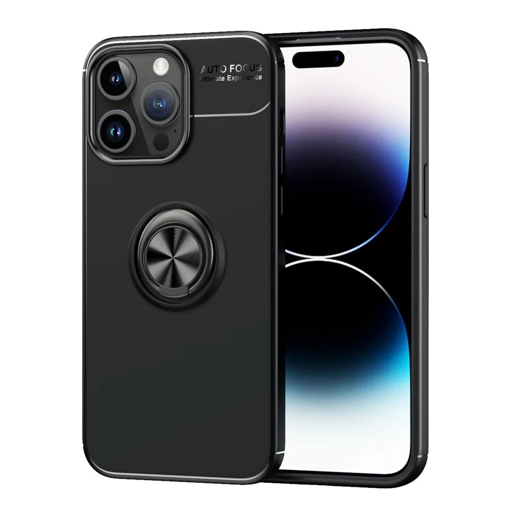 Θήκη Ancus AutoFocus Shock Proof με Ring Holder για Apple iPhone 15 Pro Μαύρη | Θήκες - shopin.gr