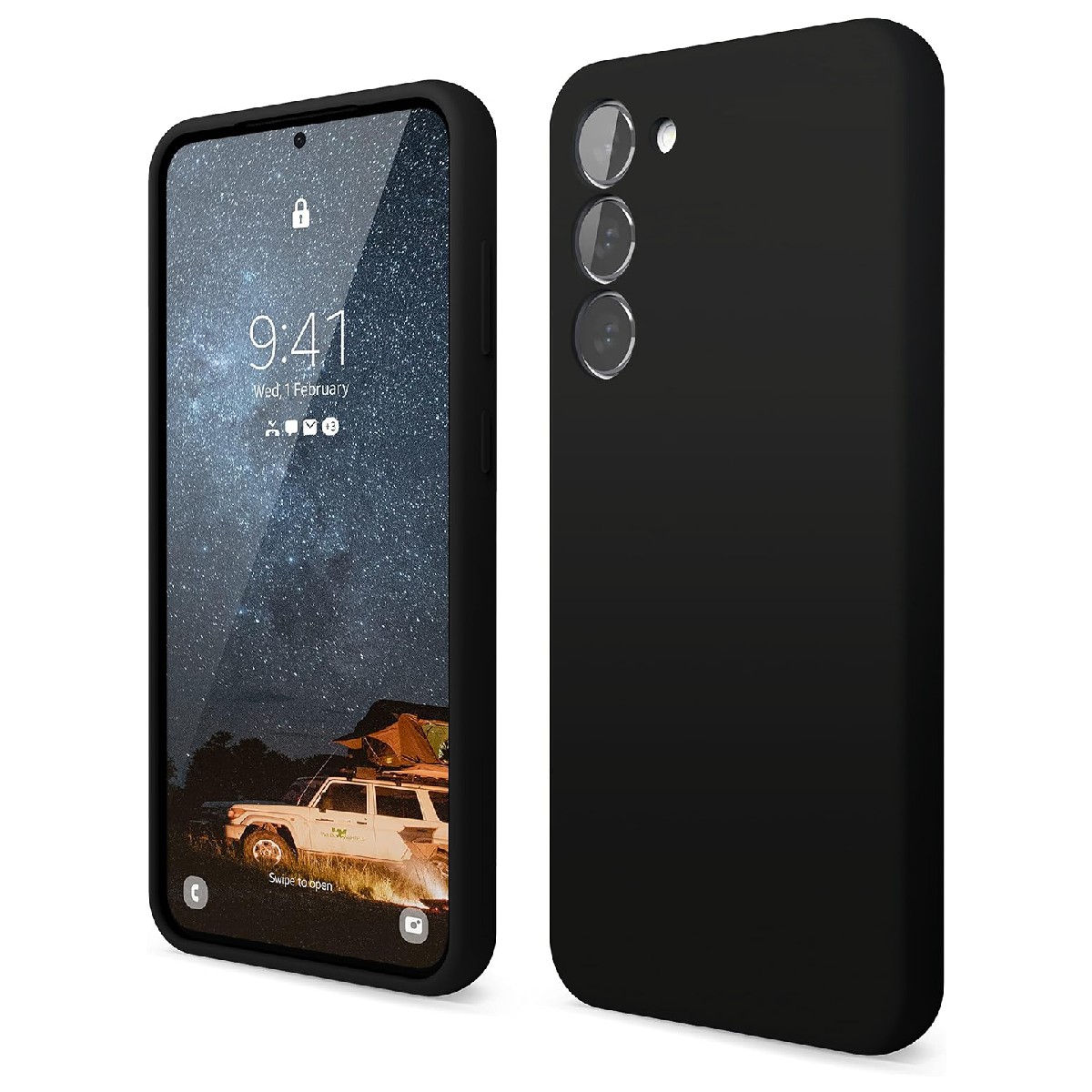 Θήκη Ancus Silicon Liquid for Samsung SM-S916B/DS Galaxy S23+ 5G Μαύρο | Θήκες - shopin.gr