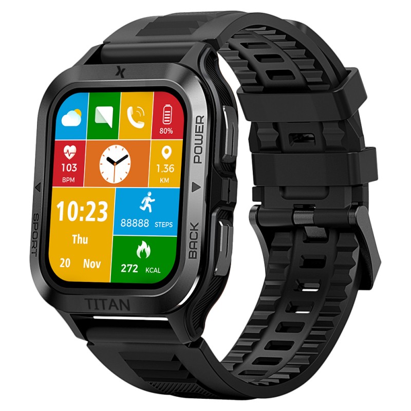 Smartwatch Maxcom FW67 Titan Pro IP69K 360mAh με 1.85” IPS Gorilla Glass 22mm Silicon Band Graphite με Δόνηση και Δυνατότητα Κλήσεων | Smartwatches - shopin.gr