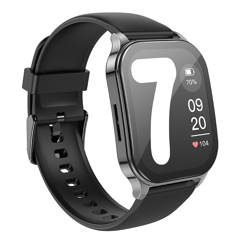 Smartwatch Hoco Y19 IP68 AMOLED Οθόνη 1.96" 300mAh V5.2 με Δυνατότητα Κλήσεων Γκρι | Smartwatches - shopin.gr