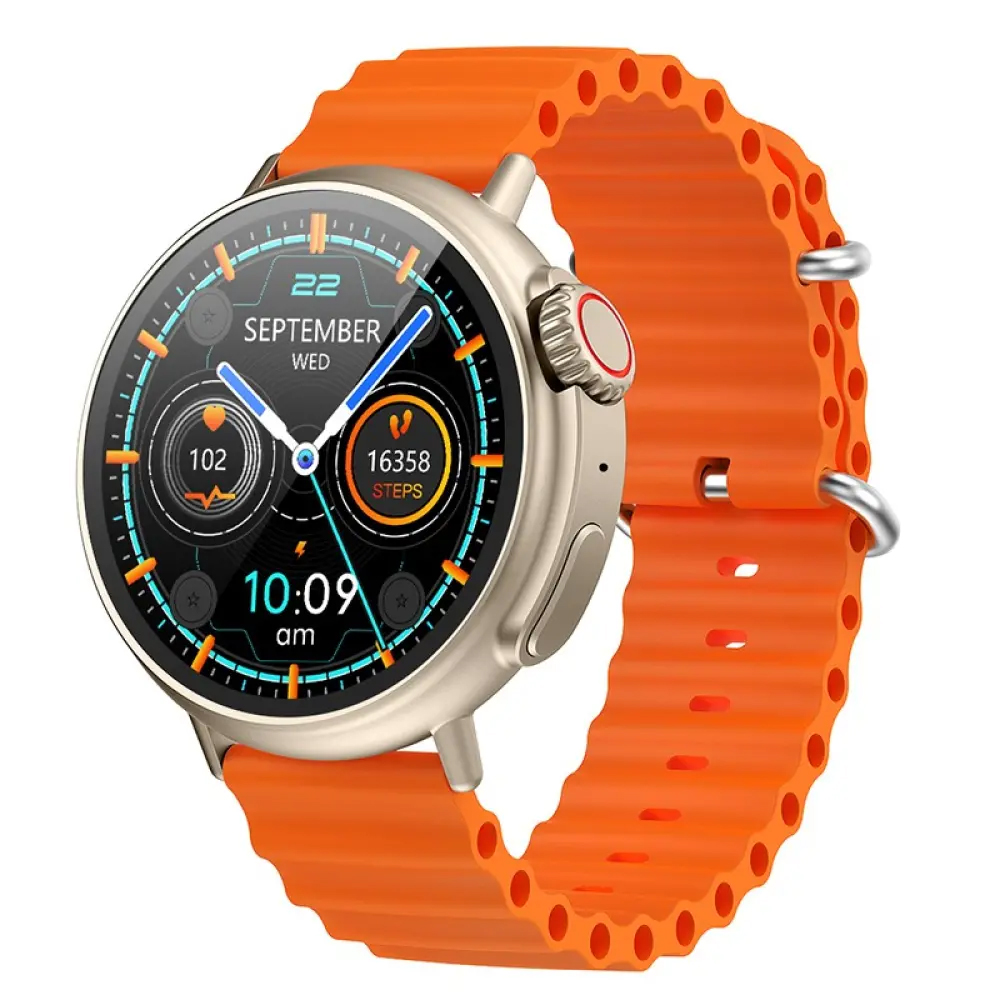 Smartwatch Hoco Y18 IP67 IPS Οθόνη 1.52" 300mAh V5.1 με Δυνατότητα Κλήσεων Χρυσαφί | Smartwatches - shopin.gr