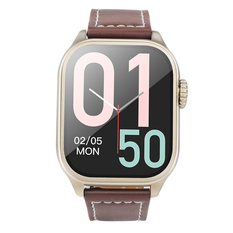 Smartwatch Hoco Y17 IP67 IPS Οθόνη 2.03" 300mAh V5.0 με Δυνατότητα Κλήσεων Χρυσαφί | Smartwatches - shopin.gr