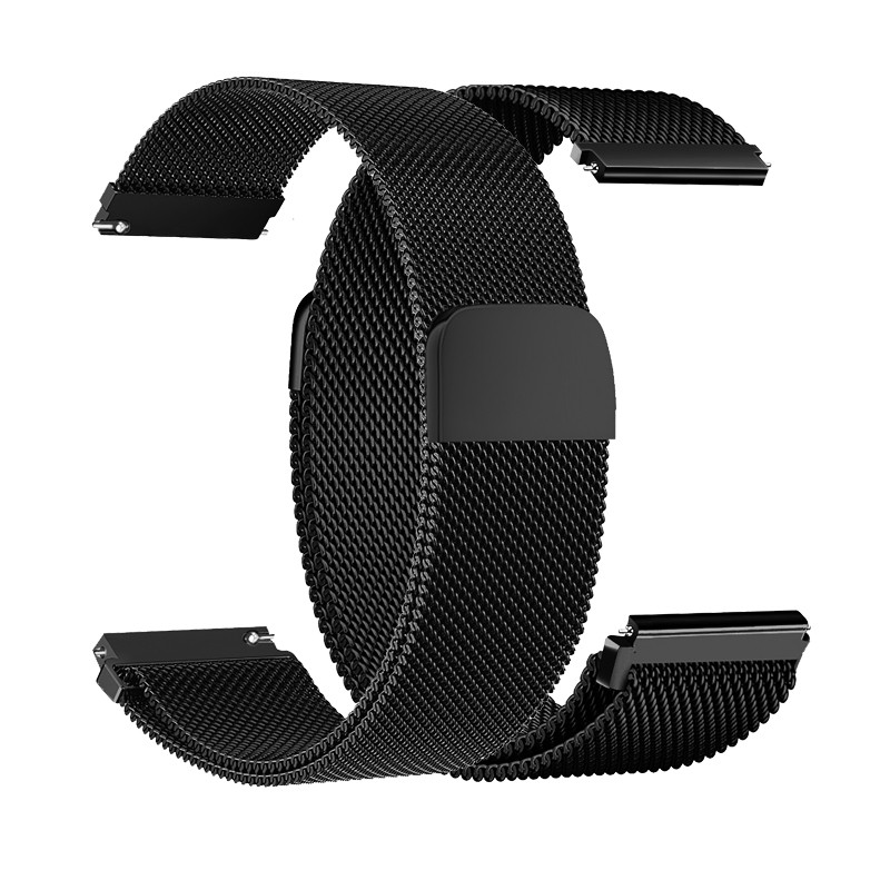 Watchband Hoco WH02 Simple Beauty Series για Samsung Huawei Xiaomi Vivo OPPO κα 22mm Universal Magnetic Steel Μαύρο | Αξεσουάρ Wearables - shopin.gr