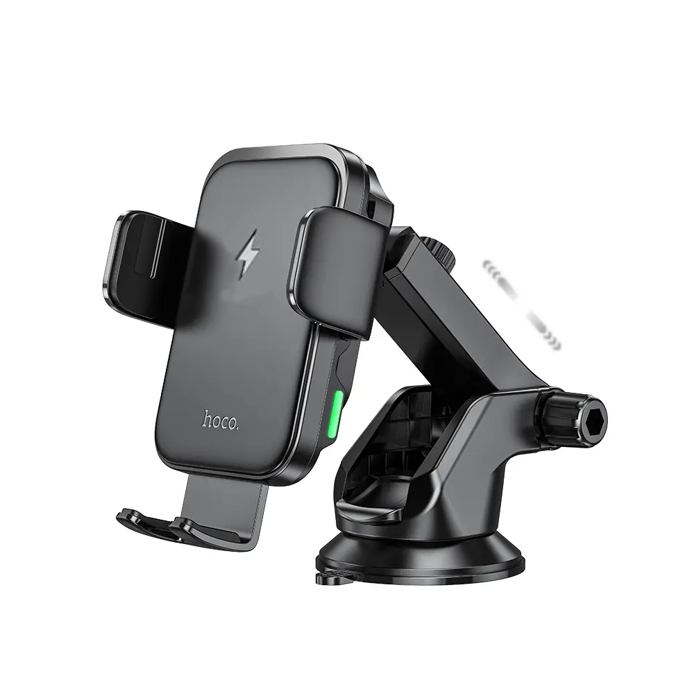 Βάση Στήριξης Αυτοκινήτου Hoco HW11 Jenny με Wireless Fast Charger έως 15W και Επεκτεινόμενο Βραχίονα Μαύρη 4.5"-7.0" | Βάσεις Στήριξης - shopin.gr