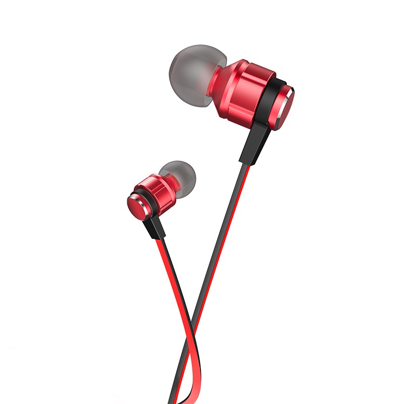 Hands Free Hoco M85 Platinum Sound Earphones Stereo 3.5mm Deep Bass Κόκκινο 1.2m | Hands Free - shopin.gr