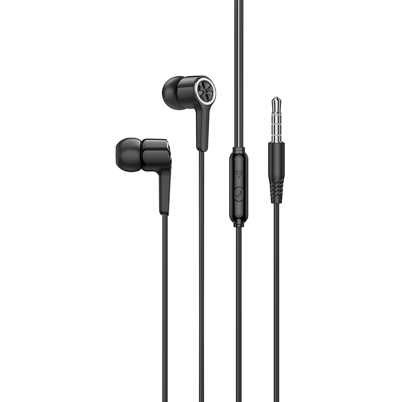 Hands Free Hoco M104 Gamble Universal Earphones Hi-Fi Stereo 3.5mm Μαύρο 1.2m | Hands Free - shopin.gr