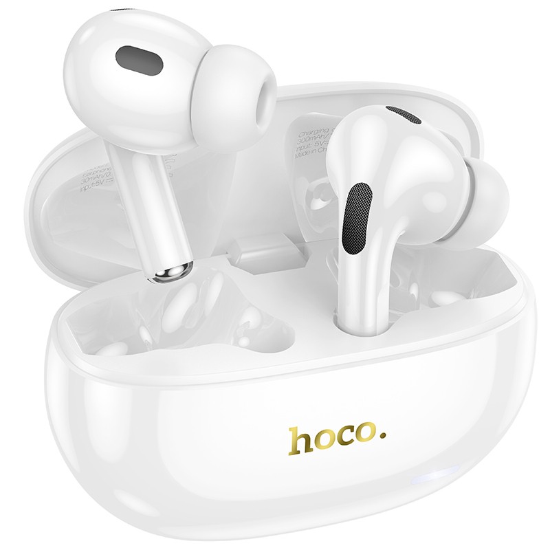 Wireless Hands Free Hoco EW60 Plus Norman TWS V5.3 300mAh με 4 Ώρες Λειτουργίας και Active Noise Cancellation Εναλλαγή Master/Slave Λευκό | Bluetooth - shopin.gr