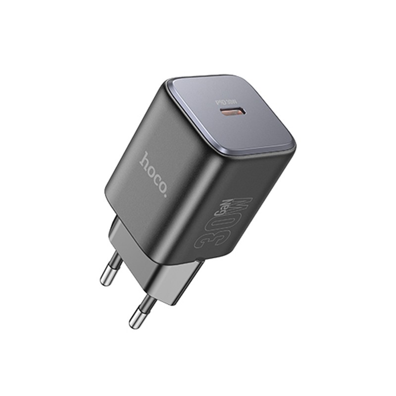 Φορτιστής Ταξιδίου Hoco N43 Vista με USB PD30W GaN Tech Small Size Μαύρος | Φορτιστές - shopin.gr