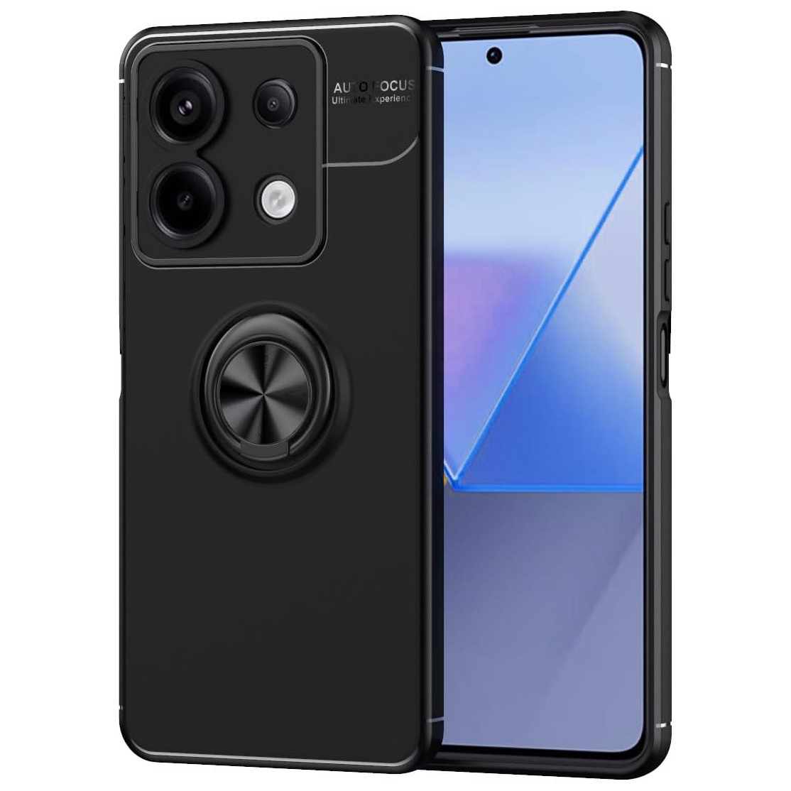 Θήκη Ancus AutoFocus Shock Proof με Ring Holder για Xiaomi Redmi Note 13 5G TPU Μαύρη | Θήκες - shopin.gr