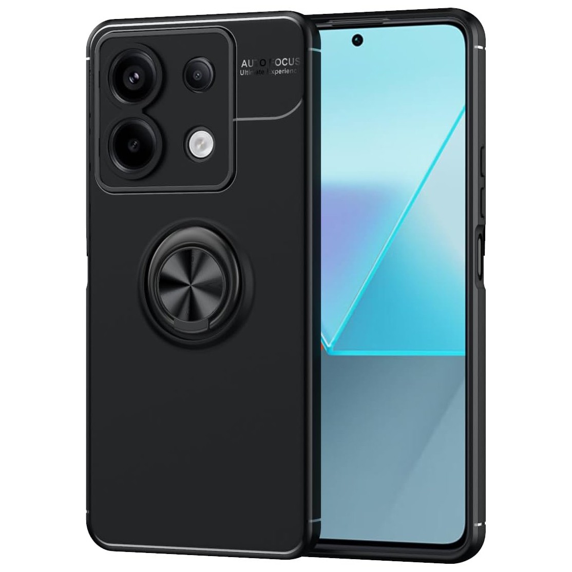 Θήκη Ancus AutoFocus Shock Proof με Ring Holder για Xiaomi Redmi Note 13 Pro 5G Redmi Note 14s Poco M6 Pro Μαύρη | Θήκες - shopin.gr