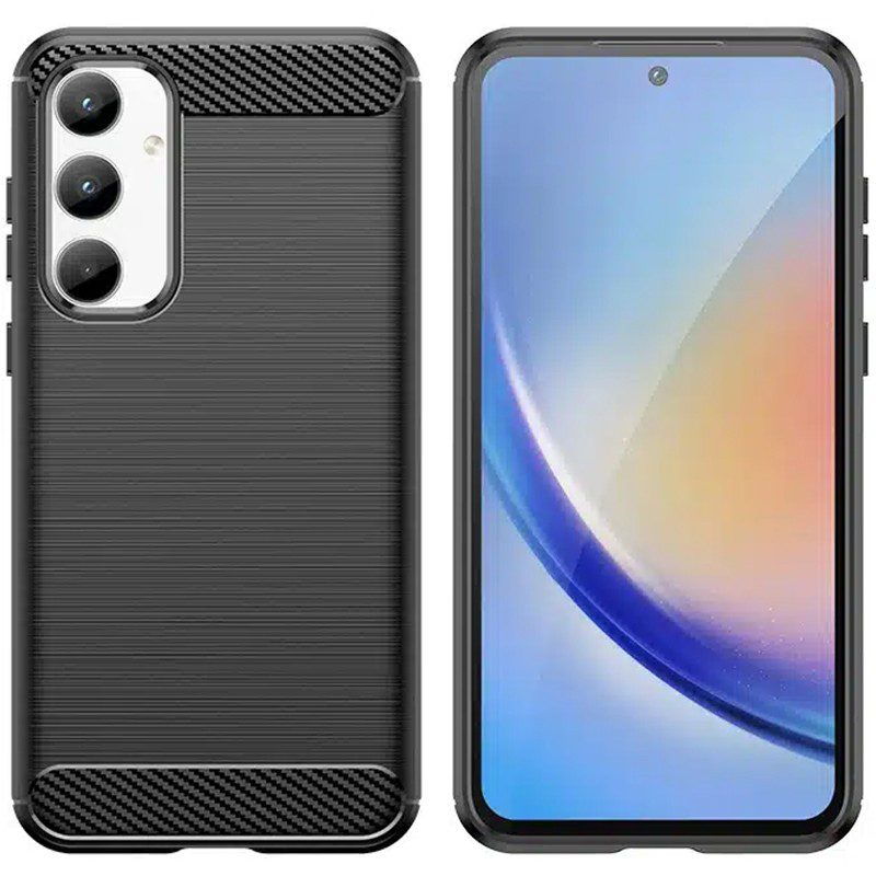 Θήκη TPU Ancus Carbon Series για Samsung SM-A356 Galaxy A35 5G Μαύρη | Θήκες - shopin.gr