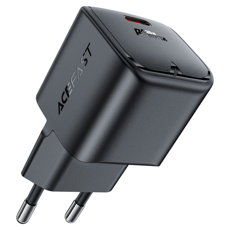 Φορτιστής Ταξιδίου Acefast A77 Fast Charging USB-C Mini PD30W GaN Μαύρο | Φορτιστές - shopin.gr