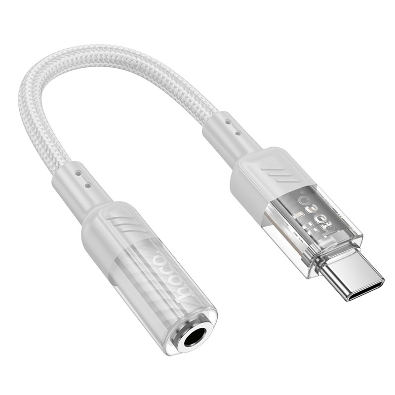 Αντάπτορας Hoco LS37 USB-C 3.5mm για Μικρόφωνο και Ήχο Γκρι | Αντάπτορες - shopin.gr