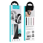 Watchband Hoco WA26 42/44/45/49mm Stainless Steel + Strong Magnetic για Apple Watch series 1/2/3/4/5/6/7/8/9/SE/SE2/Ultra/Ultra2 Μαύρο | Αξεσουάρ Wearables - shopin.gr