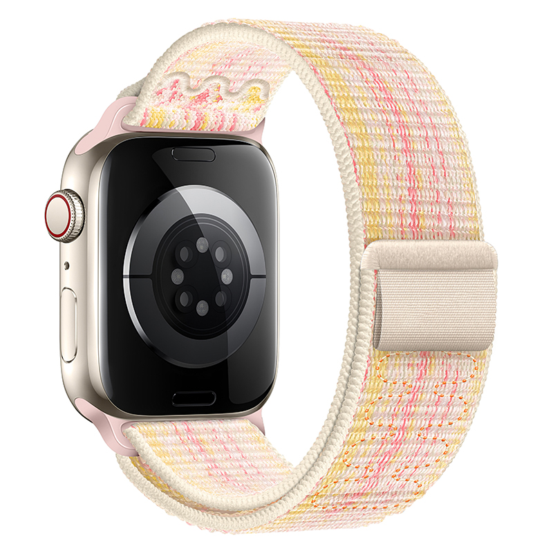 Watchband Hoco WA25 38/40/41mm Nylon Strap για Apple Watch series 1/2/3/4/5/6/7/8/9/SE/SE2 Starlight and Pink | Αξεσουάρ Wearables - shopin.gr