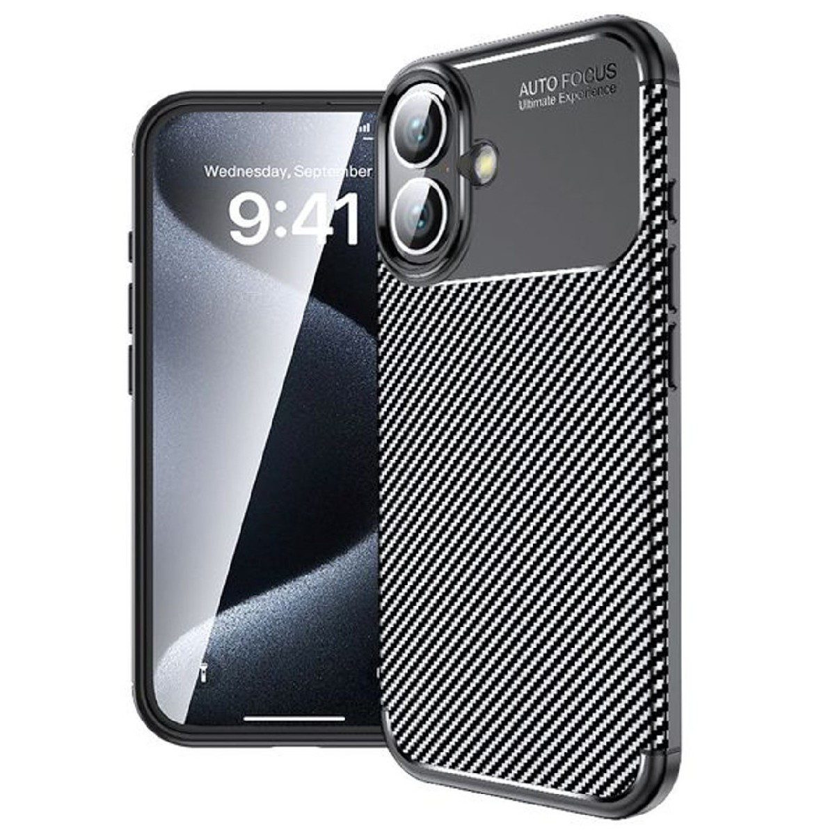 Θήκη Ancus AutoFocus Carbon Fiber για Apple iPhone 16 Μαύρη | Θήκες - shopin.gr