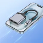 Αντάπτορας Hoco LS40 USB-C με Διπλή Εξοδο σε 2xUSB-C για Τροφοδοσία και Ηχο Γκρί | Αντάπτορες - shopin.gr