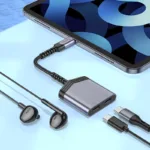 Αντάπτορας Hoco LS40 USB-C με Διπλή Εξοδο σε 2xUSB-C για Τροφοδοσία και Ηχο Γκρί | Αντάπτορες - shopin.gr