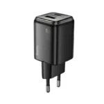 Φορτιστής Ταξιδίου Small Size Hoco N53 Monsoon PD30W QC3.0A GaN με 2 Εξόδους Φόρτισης 1xUSB-A και 1xUSB-C Μαύρος | Φορτιστές - shopin.gr