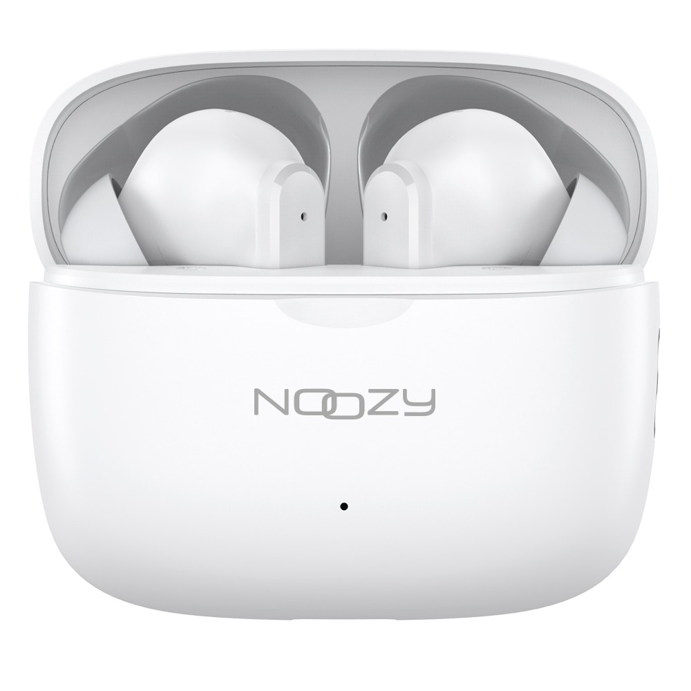 Wireless Hands Free Noozy BH55 V5.4 με ANC + ENC για Μείωση Εξωτερικού Θορύβου 30 ώρες Αναπαραγωγής 6 ώρες Ομιλίας Λευκό | Bluetooth - shopin.gr