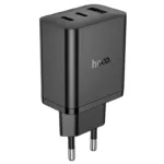 Φορτιστής Ταξιδίου Hoco N50 Scenery GaN Tech PD45W με 2xUSB-C και 1xUSB-A  Μαύρος | Φορτιστές - shopin.gr
