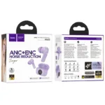 Wireless Hands Free Hoco EQ22 Singer TWS V5.4 400mAh με 7 Ώρες Λειτουργίας και Εναλλαγή Master/Slave Μωβ | Bluetooth - shopin.gr