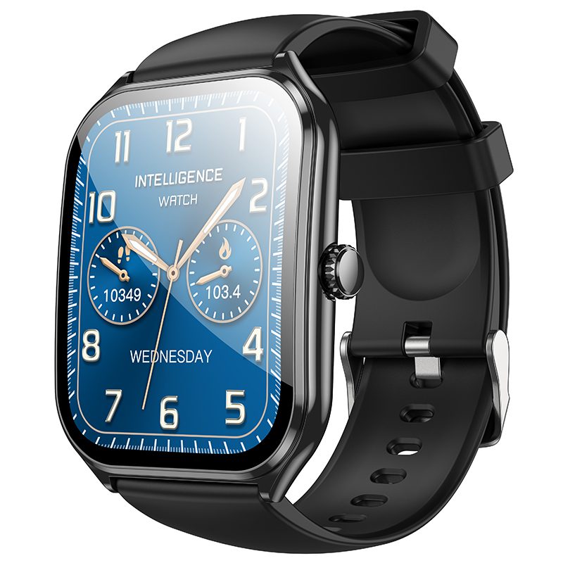 Smartwatch Hoco Y28 IP67 AMOLED Οθόνη 1.96" 200mAh V5.2 με Δυνατότητα Κλήσεων Μαύρο | Smartwatches - shopin.gr