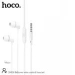 Hands Free Hoco. DM38 Believer Stereo 3.5mm με Μικρόφωνο και Πλήκτρο Λειτουργίας 1.2m Λευκά | Hands Free - shopin.gr