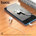 Hands Free Hoco. DM45 Phoenix Earphones Stereo 3.5mm με Μικρόφωνο και Πλήκτρο Λειτουργίας 1.2m Λευκά | Hands Free - shopin.gr