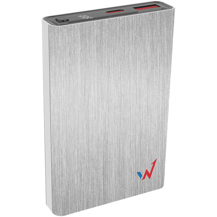 Power Bank Wonder WX10M 10000mAh Ultra Mini με Εξόδους USB-A και USB-C και LED Ένδειξη Μπαταρίας Γκρι | Power Bank - shopin.gr