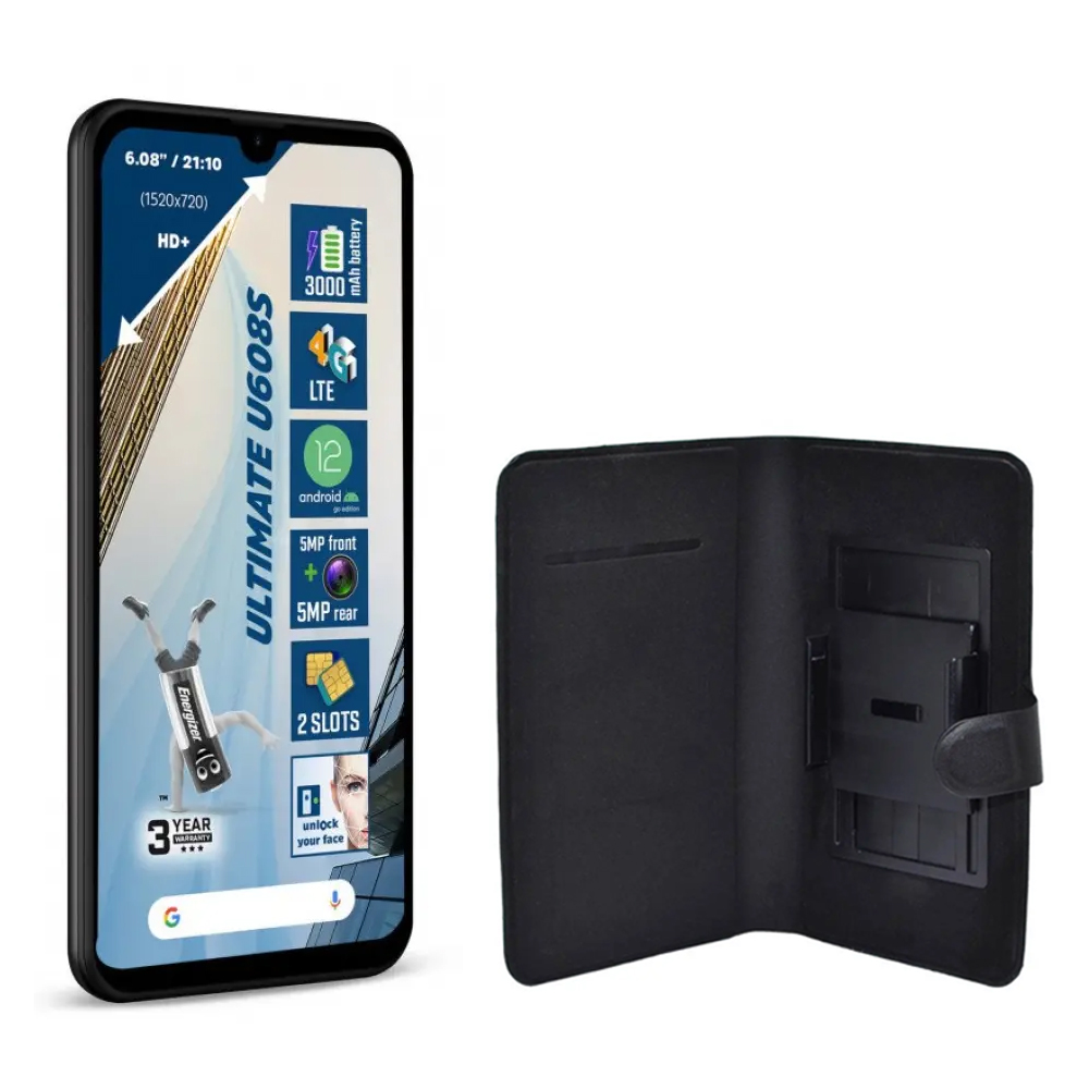 Energizer Energy U608s 4G Dual Sim 6.08" 2GB/32GB και Δώρο Θήκη Book Ancus Grab Series Μαύρη | Smartphone - shopin.gr