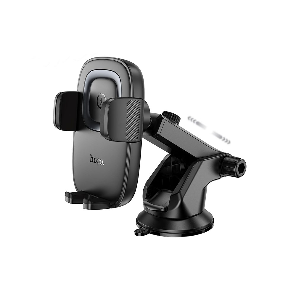 Βάση Στήριξης Αυτοκινήτου Hoco HW32 Crown με Wireless Fast Charger έως 15W και Επεκτεινόμενο Βραχίονα Μαύρη 4.5"-7" | Βάσεις Στήριξης - shopin.gr