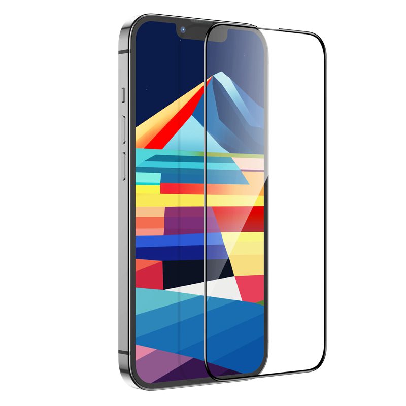 Tempered Glass Hoco A12 Plus Nano 3D Full Screen Edges Protection 9H με Μαύρο Περίγραμμα για Apple iPhone 15 Plus / 16 Plus | Προστασία Οθόνης - shopin.gr