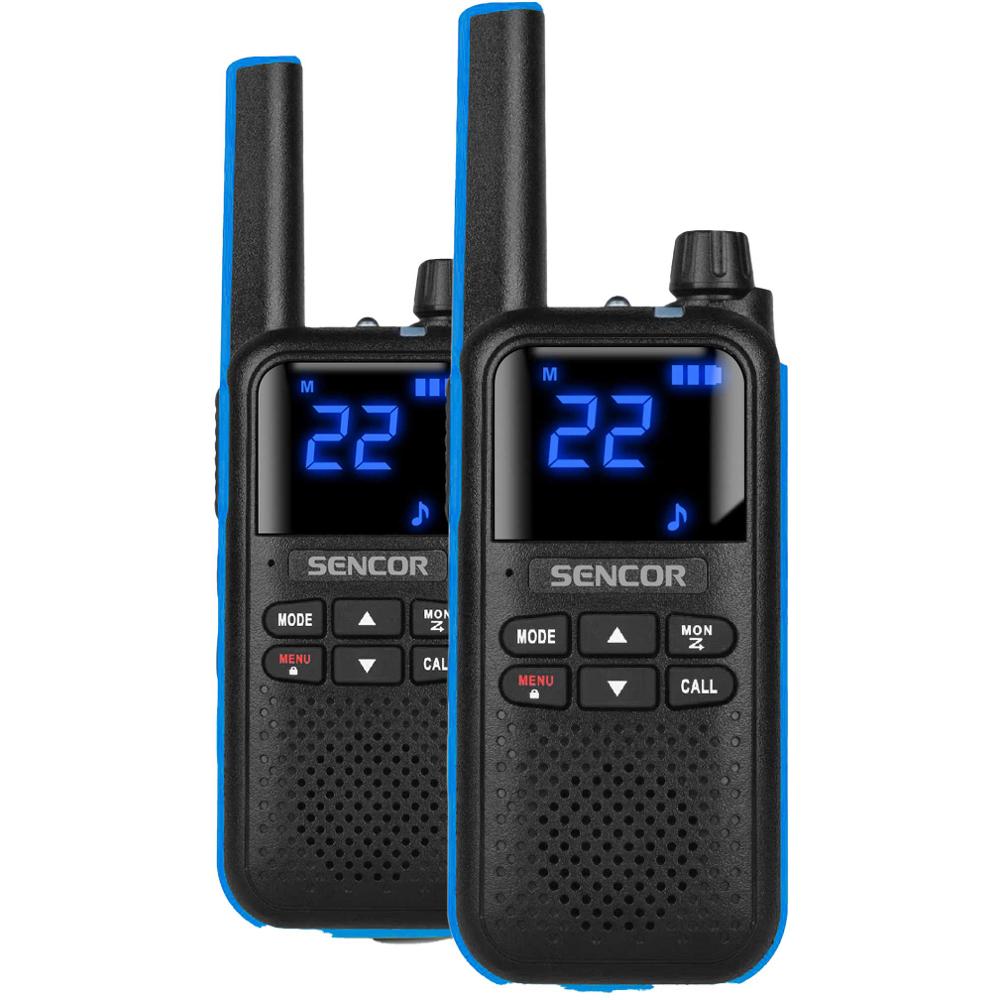 Walkie Talkie Sencor SMR 700 Blue με 16 Κανάλια VOX  IP54 Ακτίνα Λειτουργίας 8km και 2.5mm Jack | Walkie Talkie - shopin.gr